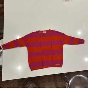 Kids Striped Pink and Orange Sweater